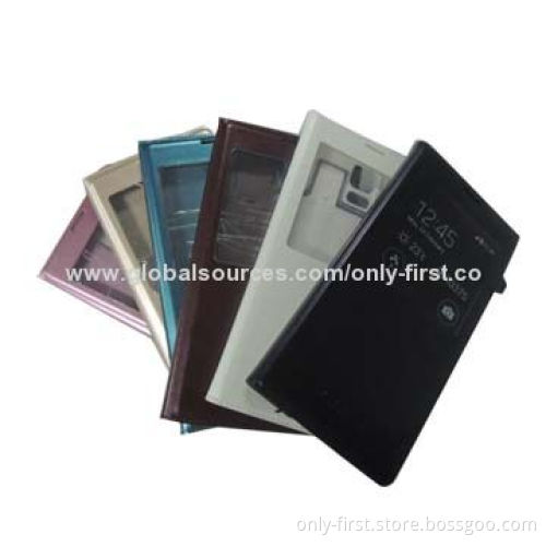 Leather Mobile Phone Cases, Flip Style for Samsung Galaxy S5, OEM orders Welcomed